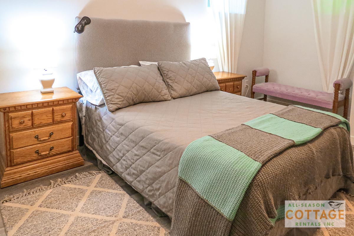 Bedroom #3 is located downstairs with a Double bed.